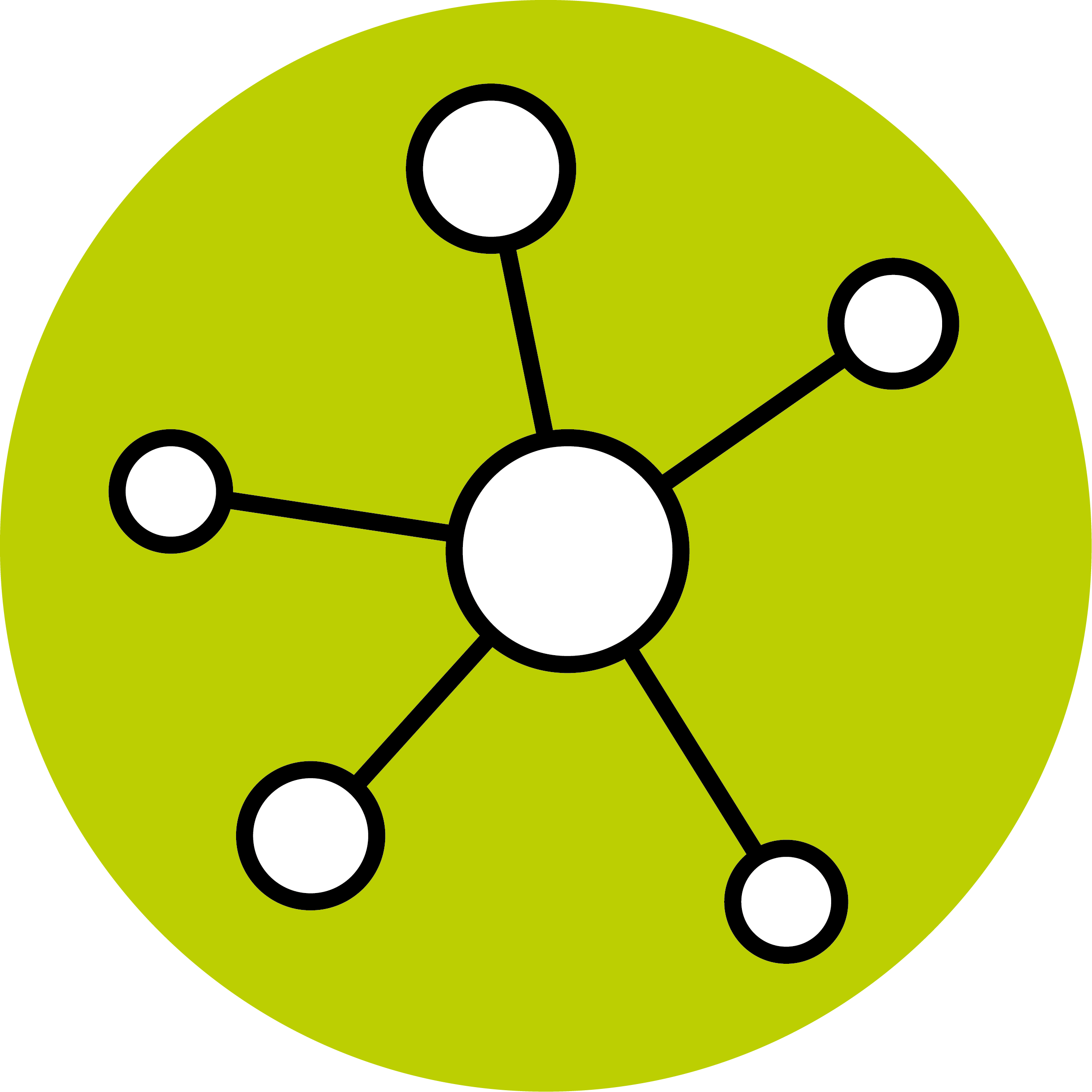 5 Icon Netzwerk kreis